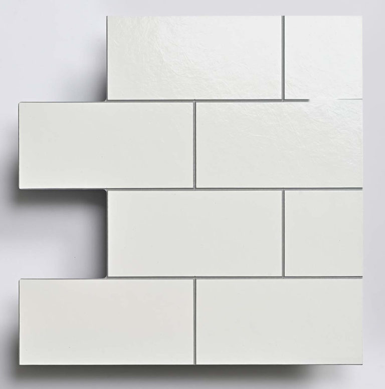 White with Grey Grout