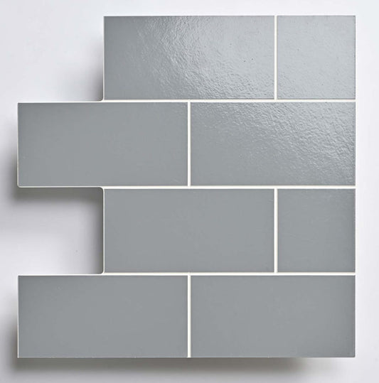 Grey with White Grout