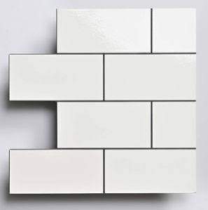 White with Black Grout